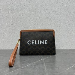 CELINE TRIOMPHE PRINTED COW LEATHER SMALL BAG 100502