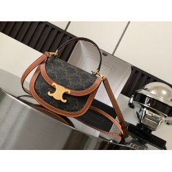 CELINE Mini Besace Triomphe Leather Bag 110412