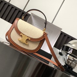 CELINE Mini Besace Triomphe Leather Bag 110412