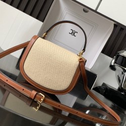 CELINE Mini Besace Triomphe Leather Bag 110412