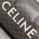 CELINE DUFFLE BAG IN TRIOMPHE CANVAS WITH CELINE PRINT 113852