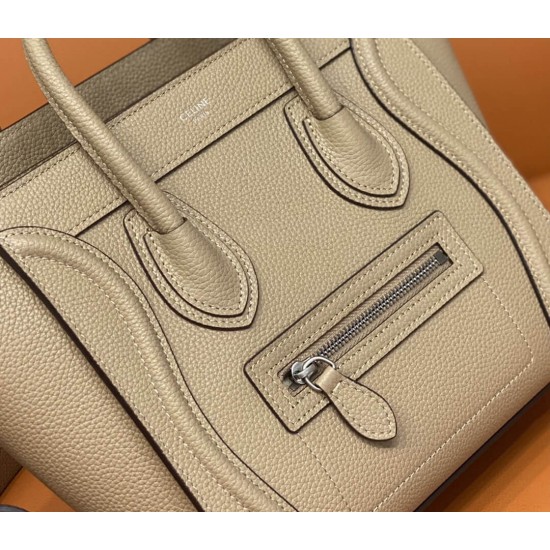 CELINE Nano Shop Shoulder Crossbody Leather Bag 168243