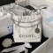 CHANEL 22 MINI HANDBAG Calfskin, Silver-Tone White AS3980