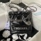 CHANEL 22 MINI HANDBAG Calfskin, Silver-Tone Black AS3980