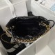 CHANEL 22 MINI HANDBAG Shiny Grained Calfskin, Gold-Tone & Pearl Black AS3980