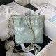 CHANEL 22 MINI HANDBAG Calfskin, Gold-Tone Green AS3980