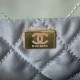 CHANEL 22 MINI HANDBAG Calfskin, Gold-Tone Green AS3980