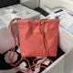 CHANEL 22 MINI HANDBAG Shiny Grained Calfskin, Gold-Tone & Lacquered Coral Pink AS3980