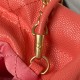 CHANEL 22 MINI HANDBAG Shiny Grained Calfskin, Gold-Tone & Lacquered Coral Pink AS3980