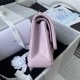 CHANEL CLASSIC FLAP HANDBAG Lambskin & Silver-Tone Metal Pink A01112 