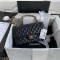 CHANEL CLASSIC FLAP HANDBAG Lambskin & Gold-Tone Metal Black A01112 