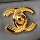 CHANEL CLASSIC FLAP HANDBAG Lambskin & Gold-Tone Metal Grey A01112 