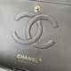 CHANEL CLASSIC FLAP HANDBAG Lambskin & Gold-Tone Metal Grey A01112 