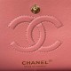 CHANEL SMALL CLASSIC FLAP HANDBAG Lambskin & Gold-Tone Metal Pink A01113