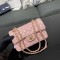 CHANEL SMALL CLASSIC FLAP HANDBAG Lambskin & Gold-Tone Metal Pink A01113