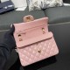 CHANEL SMALL CLASSIC FLAP HANDBAG Lambskin & Gold-Tone Metal Pink A01113