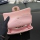 CHANEL SMALL CLASSIC FLAP HANDBAG Lambskin & Gold-Tone Metal Pink A01113