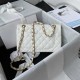 CHANEL SMALL CLASSIC FLAP HANDBAG Lambskin & Gold-Tone Metal White A01113