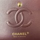 CHANEL SMALL CLASSIC FLAP HANDBAG Grained Calfskin & Gold-Tone Metal Black A01113