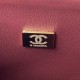 CHANEL SMALL CLASSIC FLAP HANDBAG Grained Calfskin & Gold-Tone Metal Black A01113