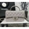 CHANEL MINI FLAP BAG WITH TOP HANDLE  AS2431 Grey