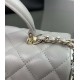 CHANEL MINI FLAP BAG WITH TOP HANDLE  AS2431 Grey