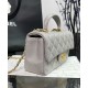 CHANEL MINI FLAP BAG WITH TOP HANDLE  AS2431 Grey