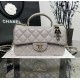 CHANEL MINI FLAP BAG WITH TOP HANDLE  AS2431 Grey