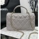 CHANEL MINI FLAP BAG WITH TOP HANDLE  AS2431 Grey