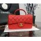 CHANEL MINI FLAP BAG WITH TOP HANDLE  AS2431 Red