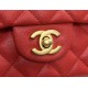 CHANEL MINI FLAP BAG WITH TOP HANDLE  AS2431 Red