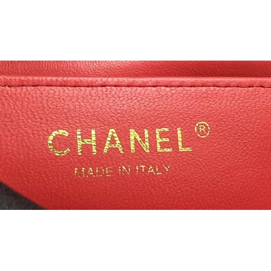 CHANEL MINI FLAP BAG WITH TOP HANDLE  AS2431 Red