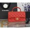 CHANEL MINI FLAP BAG WITH TOP HANDLE  AS2431 Red