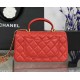 CHANEL MINI FLAP BAG WITH TOP HANDLE  AS2431 Red