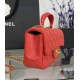 CHANEL MINI FLAP BAG WITH TOP HANDLE  AS2431 Red