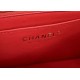 CHANEL MINI FLAP BAG WITH TOP HANDLE  AS2431 Red