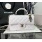 CHANEL MINI FLAP BAG WITH TOP HANDLE  AS2431 White