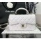 CHANEL MINI FLAP BAG WITH TOP HANDLE  AS2431 White