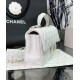 CHANEL MINI FLAP BAG WITH TOP HANDLE  AS2431 White