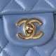 CHANEL MINI FLAP BAG WITH TOP HANDLE  AS2431 Blue