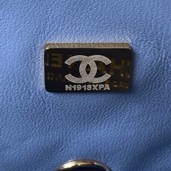 CHANEL MINI FLAP BAG WITH TOP HANDLE  AS2431 Blue