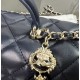 CHANEL MINI FLAP BAG WITH TOP HANDLE  AS2431 Blue