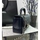 CHANEL MINI FLAP BAG WITH TOP HANDLE  AS2431 Blue