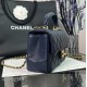 CHANEL MINI FLAP BAG WITH TOP HANDLE  AS2431 Blue