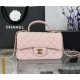 CHANEL MINI FLAP BAG WITH TOP HANDLE  AS2431 Pink