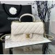 CHANEL MINI FLAP BAG WITH TOP HANDLE  AS2431 White