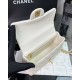 CHANEL MINI FLAP BAG WITH TOP HANDLE  AS2431 White