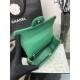 CHANEL MINI FLAP BAG WITH TOP HANDLE  AS2431 Green