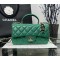 CHANEL MINI FLAP BAG WITH TOP HANDLE  AS2431 Green