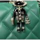 CHANEL MINI FLAP BAG WITH TOP HANDLE  AS2431 Green